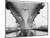 Bow of the USS Saratoga Warship-Arthur Sasse-Mounted Photographic Print