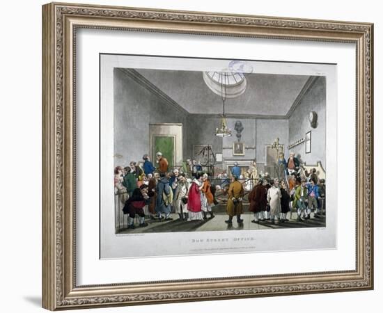 Bow Street Police Court, Westminster, London, 1808-Thomas Rowlandson-Framed Giclee Print