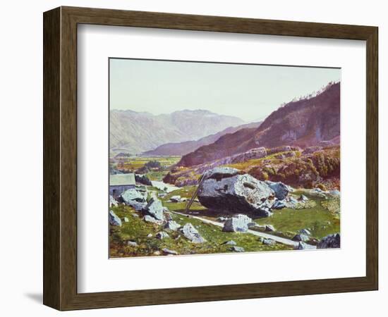 Bowder Stone, Borrowdale-Atkinson Grimshaw-Framed Giclee Print