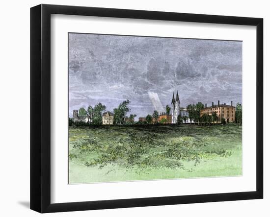 Bowdoin College in Maine, 1870s-null-Framed Giclee Print