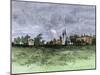 Bowdoin College in Maine, 1870s-null-Mounted Giclee Print