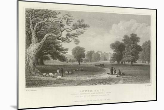 Bower Hall, Steeple Bumpstead, Near Haverhill, Essex, the Seat of Elly Anderson Stephens, Esquire-William Henry Bartlett-Mounted Giclee Print