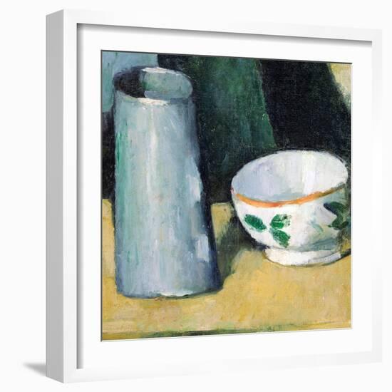 Bowl and Milk-Jug-Paul Cézanne-Framed Giclee Print