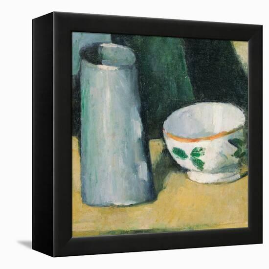 Bowl and Milk-Jug-Paul Cézanne-Framed Premier Image Canvas