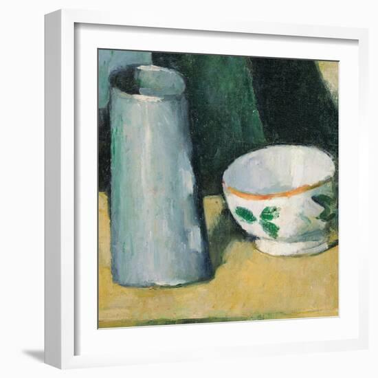 Bowl and Milk-Jug-Paul Cézanne-Framed Giclee Print