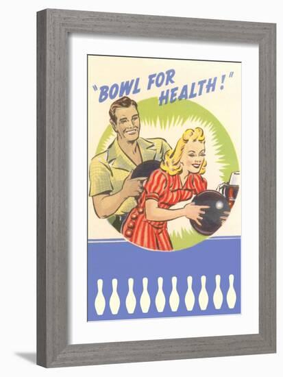 Bowl for Your Health, Couple-null-Framed Art Print