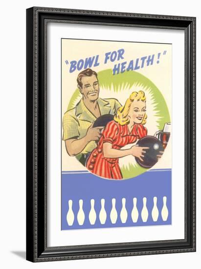 Bowl for Your Health, Couple-null-Framed Art Print