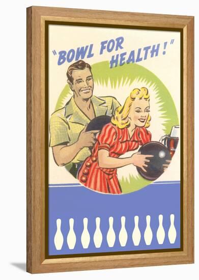 Bowl for Your Health, Couple-null-Framed Stretched Canvas