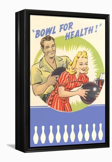 Bowl for Your Health, Couple-null-Framed Stretched Canvas