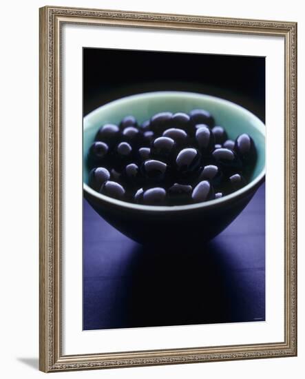 Bowl of Black Olives-Maja Smend-Framed Photographic Print