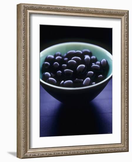 Bowl of Black Olives-Maja Smend-Framed Photographic Print