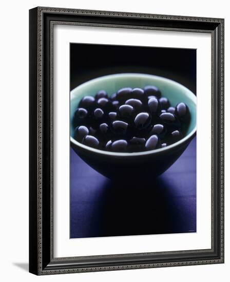 Bowl of Black Olives-Maja Smend-Framed Photographic Print