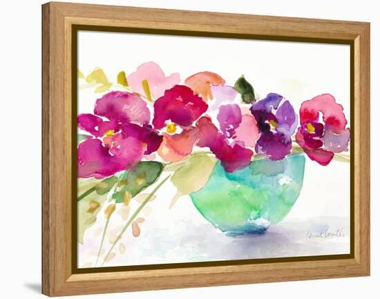 Bowl of Blooms-Lanie Loreth-Framed Stretched Canvas