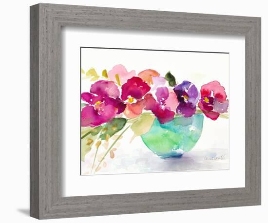 Bowl of Blooms-Lanie Loreth-Framed Premium Giclee Print