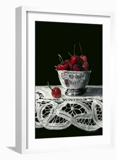 Bowl of Cherries-Sandra Willard-Framed Giclee Print