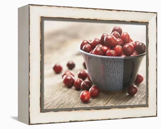 Bowl of cranberries-Fancy-Framed Premier Image Canvas