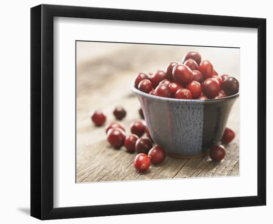 Bowl of cranberries-Fancy-Framed Photographic Print