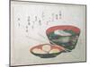 Bowl of Fish and Noodles (New Year Meal)-Teisai Hokuba-Mounted Giclee Print