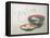 Bowl of Fish and Noodles (New Year Meal)-Teisai Hokuba-Framed Premier Image Canvas