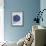 Bowl of Fresh Blueberries on Striped Cloth-Yvonne Duivenvoorden-Framed Photographic Print displayed on a wall
