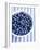 Bowl of Fresh Blueberries on Striped Cloth-Yvonne Duivenvoorden-Framed Photographic Print