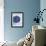 Bowl of Fresh Blueberries on Striped Cloth-Yvonne Duivenvoorden-Framed Photographic Print displayed on a wall