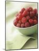 Bowl of Fresh Raspberries-Clinton Hussey-Mounted Photographic Print