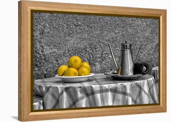 Bowl of Lemons-null-Framed Stretched Canvas