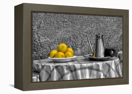 Bowl of Lemons-null-Framed Stretched Canvas