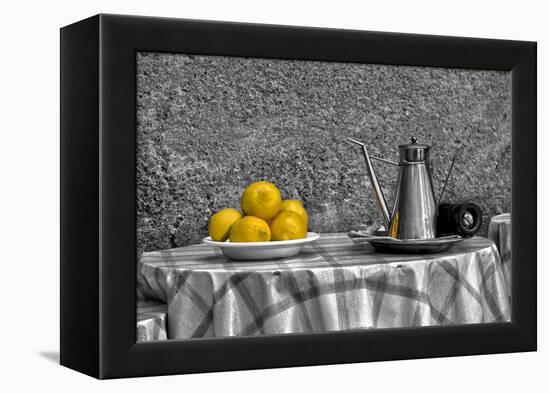 Bowl of Lemons-null-Framed Stretched Canvas