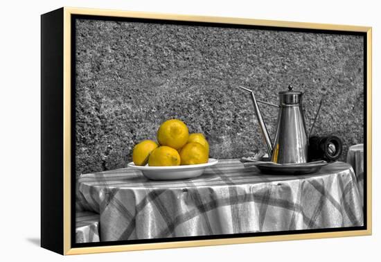 Bowl of Lemons-null-Framed Stretched Canvas