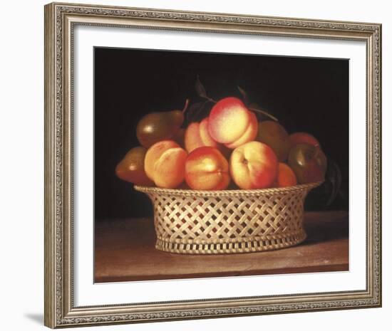 Bowl of Peaches-Raphaelle Peale-Framed Giclee Print