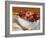 Bowl of Pomegranates & Xmas Tree Baubles as Table Decoration-Luzia Ellert-Framed Photographic Print