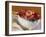 Bowl of Pomegranates & Xmas Tree Baubles as Table Decoration-Luzia Ellert-Framed Photographic Print