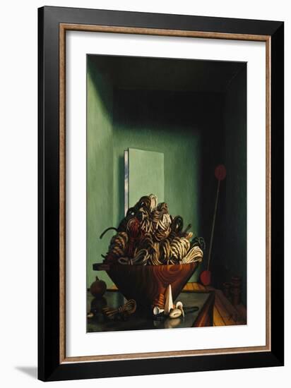 Bowl of Wool; Bol De Laine, 1932 (Oil on Canvas)-Pierre Roy-Framed Giclee Print