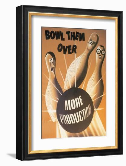 Bowl Them Over More Production-null-Framed Premium Giclee Print