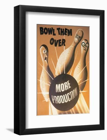 Bowl Them Over More Production-null-Framed Art Print