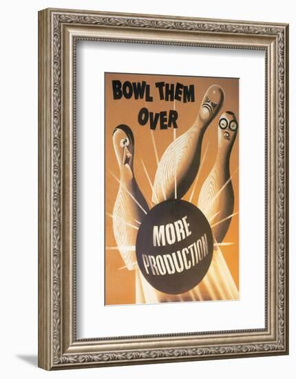 Bowl Them Over More Production-null-Framed Art Print