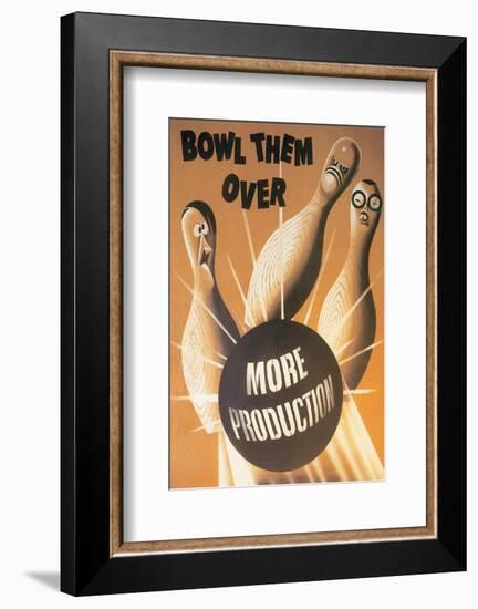 Bowl Them Over More Production-null-Framed Art Print