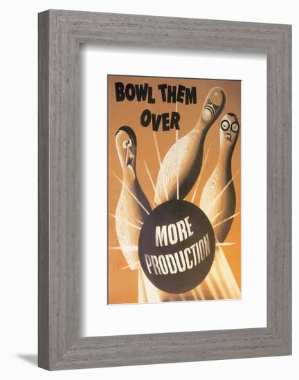 Bowl Them Over More Production-null-Framed Art Print