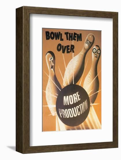 Bowl Them Over More Production-null-Framed Art Print