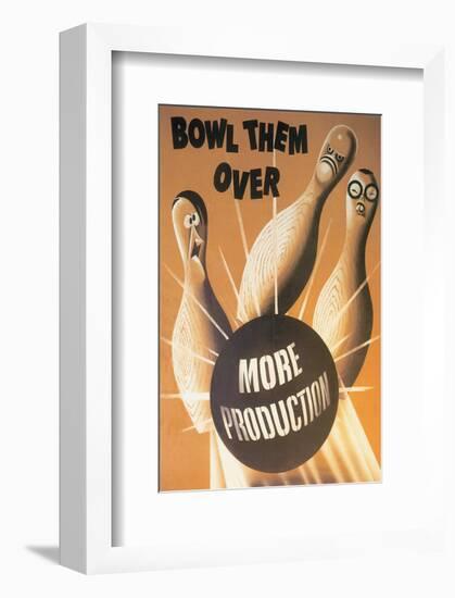 Bowl Them Over More Production-null-Framed Art Print