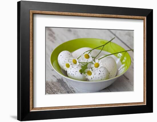 Bowl with Eggs and Daisies-Andrea Haase-Framed Photographic Print