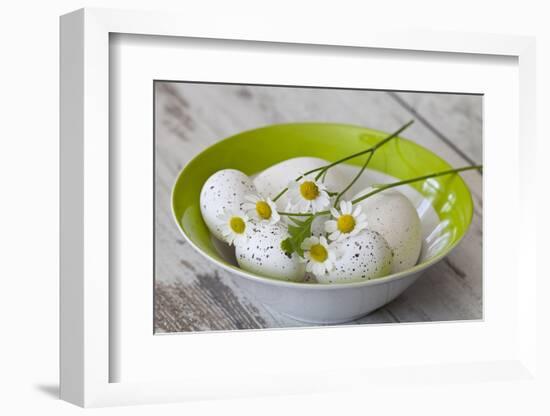 Bowl with Eggs and Daisies-Andrea Haase-Framed Photographic Print