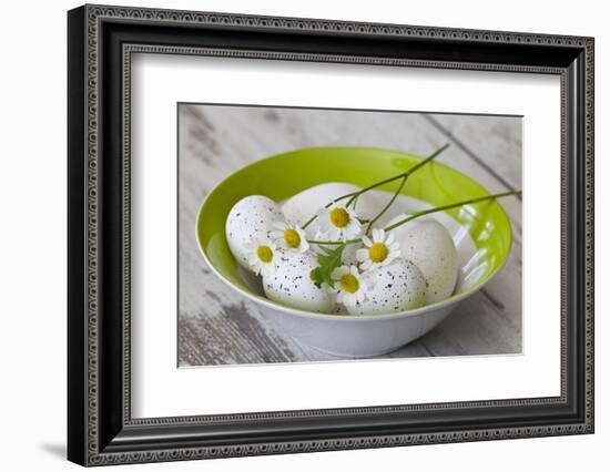 Bowl with Eggs and Daisies-Andrea Haase-Framed Photographic Print