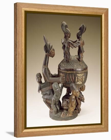 Bowl with Figures - Sculptor to Kings, Olowe of Ise; National Museum of African Art-null-Framed Premier Image Canvas