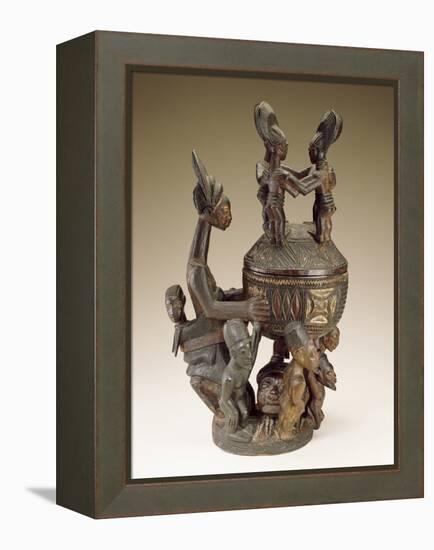 Bowl with Figures - Sculptor to Kings, Olowe of Ise; National Museum of African Art-null-Framed Premier Image Canvas