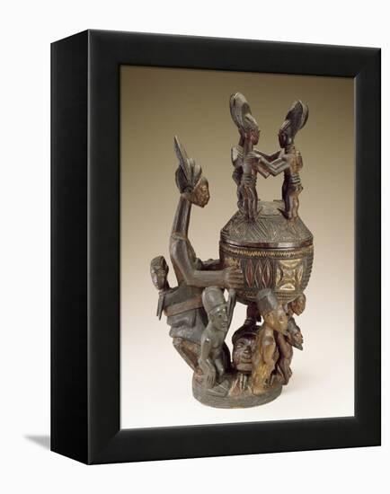 Bowl with Figures - Sculptor to Kings, Olowe of Ise; National Museum of African Art-null-Framed Premier Image Canvas