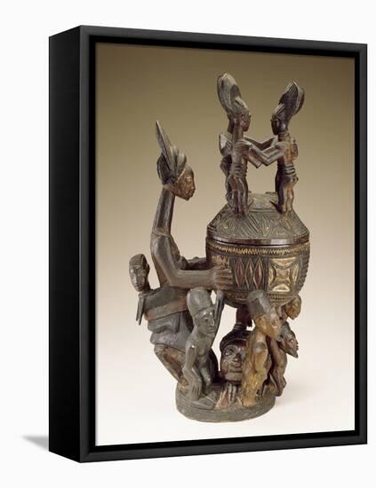 Bowl with Figures - Sculptor to Kings, Olowe of Ise; National Museum of African Art-null-Framed Premier Image Canvas