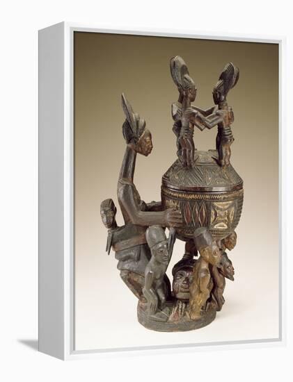 Bowl with Figures - Sculptor to Kings, Olowe of Ise; National Museum of African Art-null-Framed Premier Image Canvas